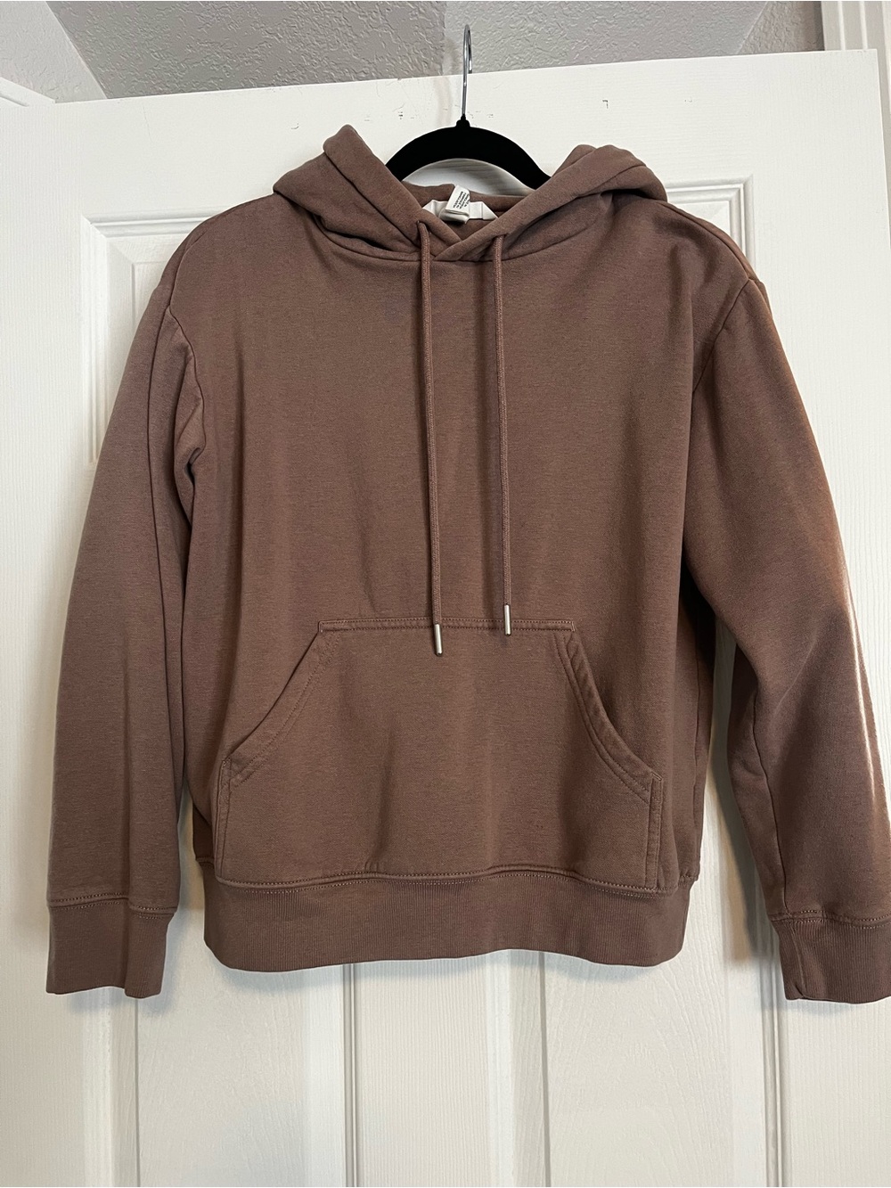 H&M Brown Hooded Pullover Sweatshirt